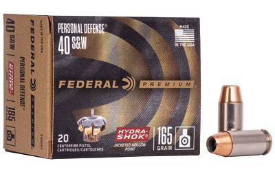 FEDERAL HYDRA SHOK 40SW 165G 20RD HP