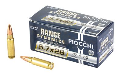 FIOCCHI 5.7x28MM 62GR 50RD SUBSONIC