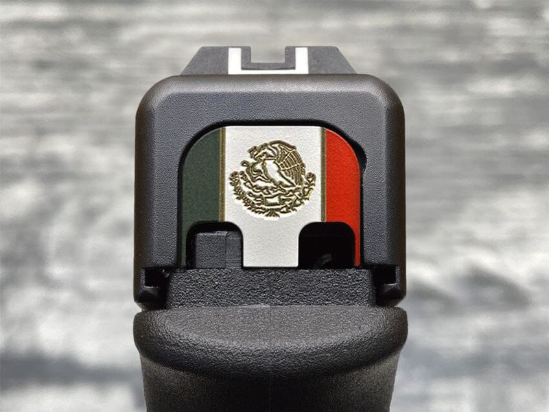 Milspin Tri-Color Mexico Flag GLOCK back Plate