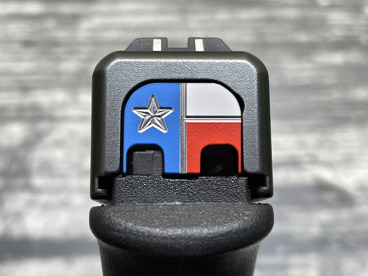 Milspin Tri-Color Texas Flag GLOCK Back Plate