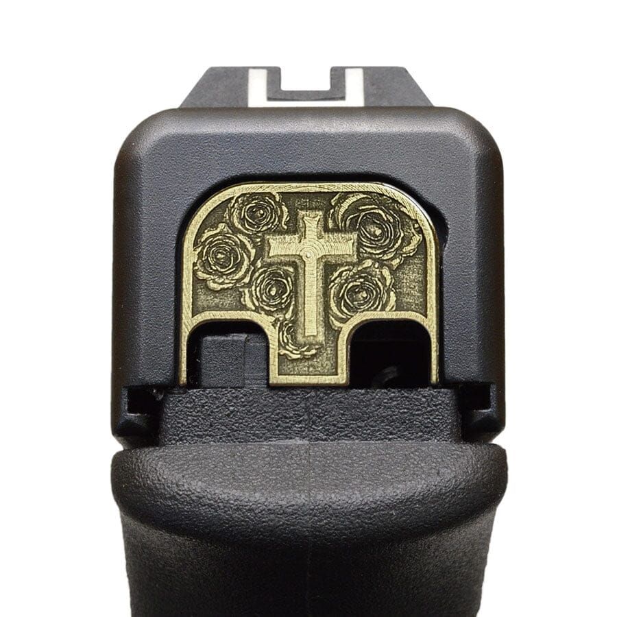 Milspin Cross &amp; Roses 3D GLOCK Back Plate