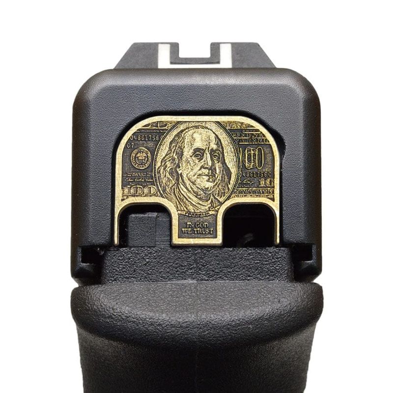 Milspin Benjamin Franklin $100 Bill 3D GLOCK Back Plate