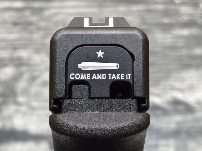 Milspin Come and Take It GLOCK  Back Plate