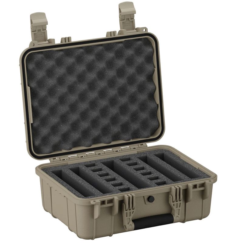CONDITION 1 16&quot; 4 PISTOL CASE #179 TAN