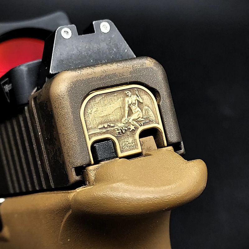 Milspin Pin Up Girl GLOCK back plate