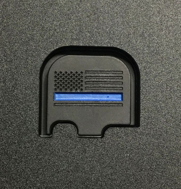 Milspin Thin Blue Line Glock Slide Plate