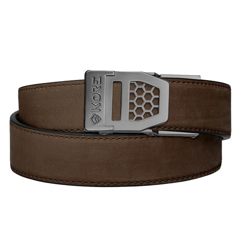 KORE ESSENTIALS X SERIES LEATHER 1.5&quot; X6 GUN MTEAL COFFEE BUFFALO