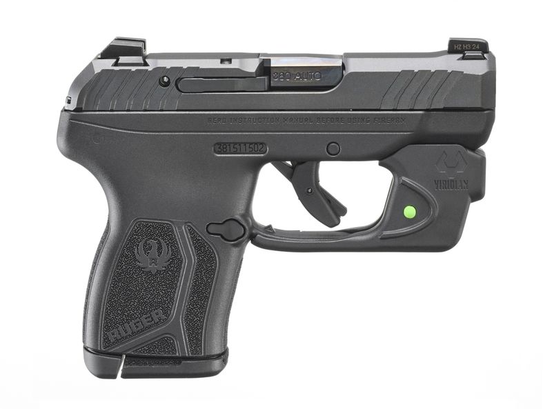RUGER LCP MAX 380 ACP 10+1 BLACK W/ GRN LASER
