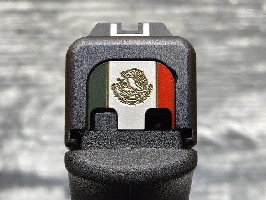 Milspin Tri-Color Mexico Flag back plate for GLOCK pistols