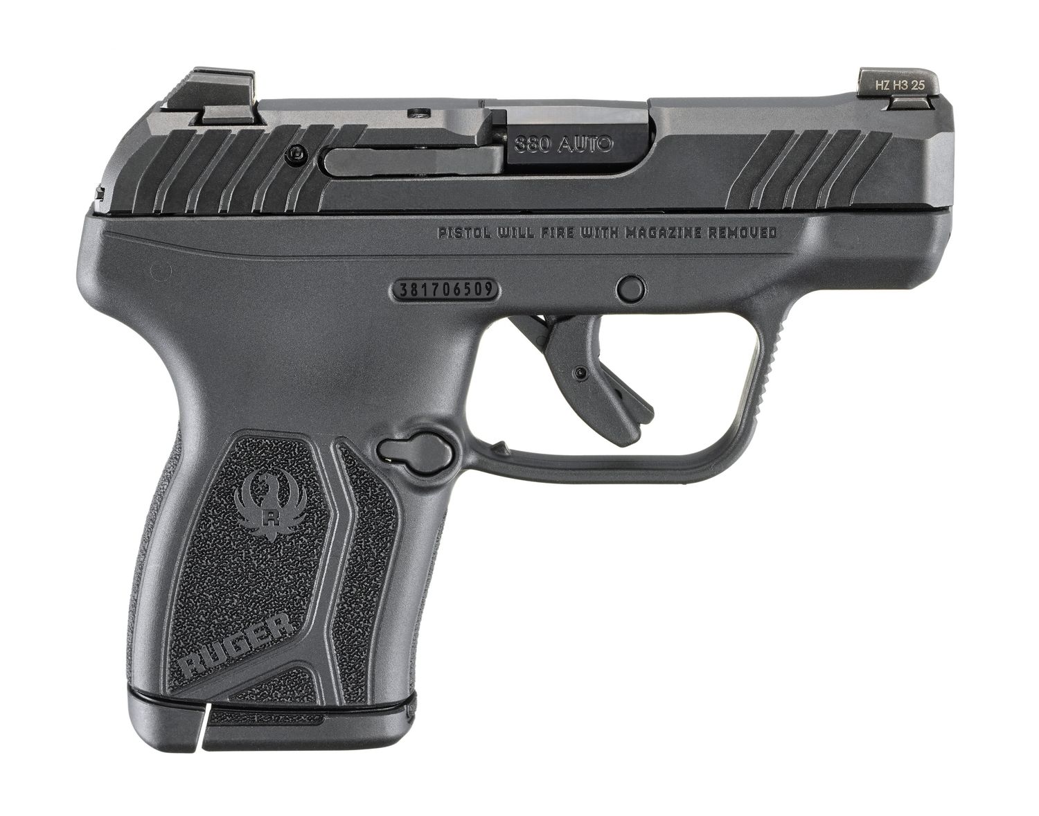 RUGER LCP MAX 380 380ACP 10+1 BLK SAFTEY