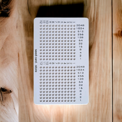 plastic write-in card