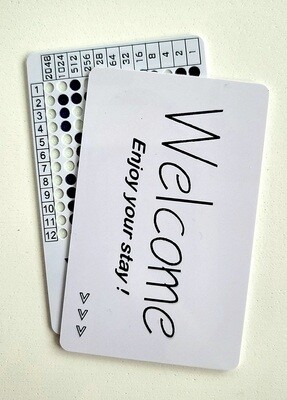 Fake hotel key card