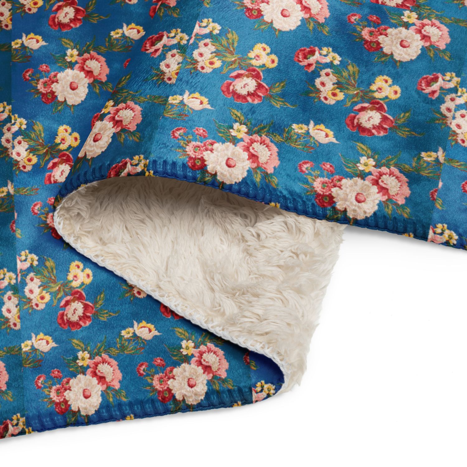 Floral Sherpa Blanket