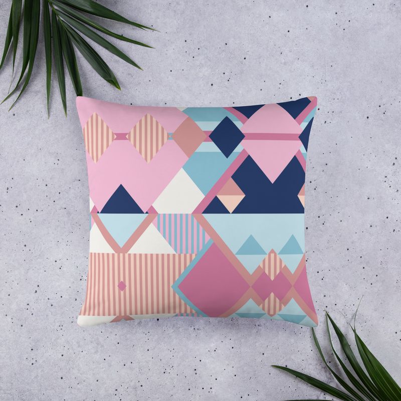 &quot;Geometric print&quot; Basic Pillow