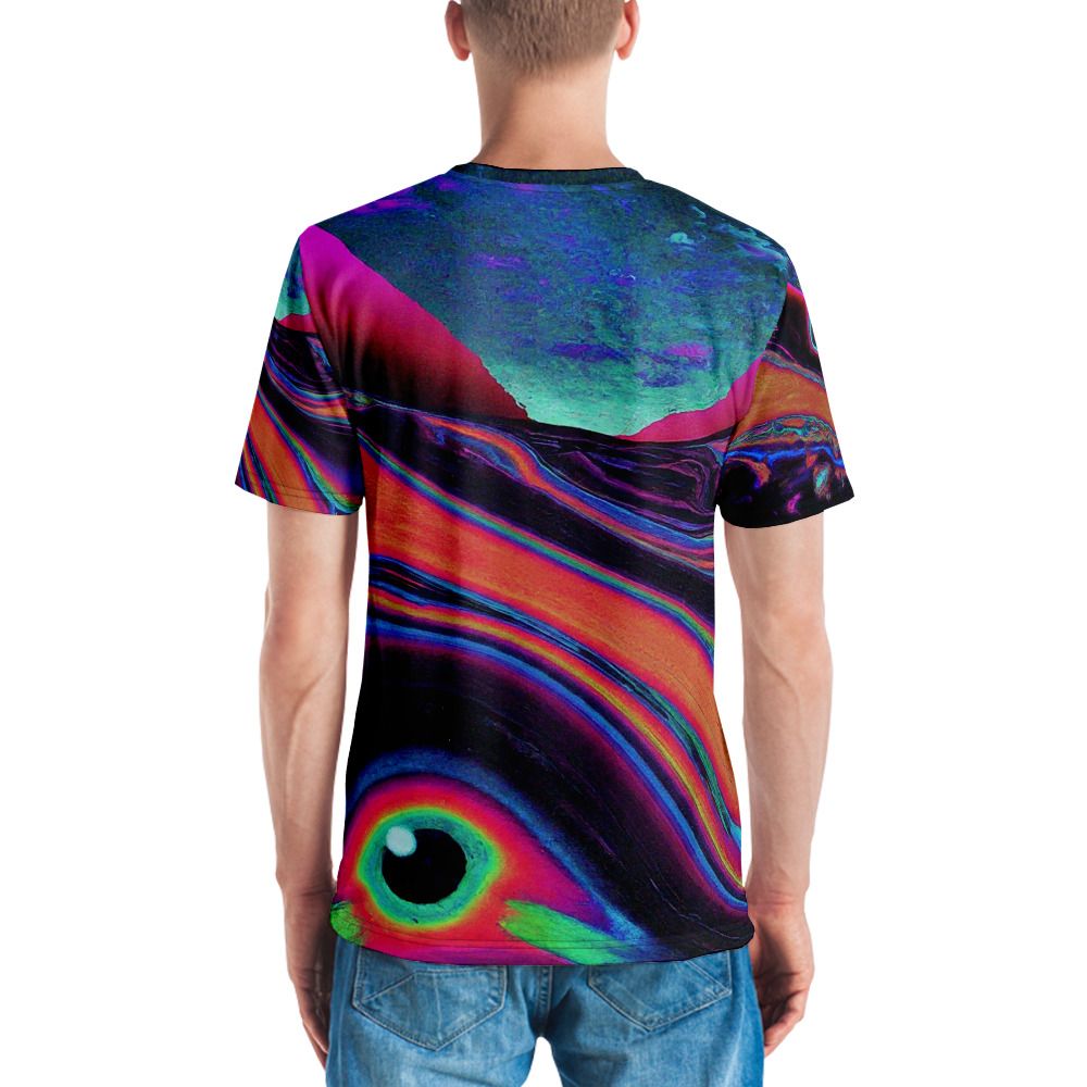 One Eye Psychedelic Print - Men&#39;s T-shirt