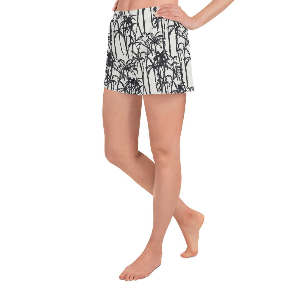 HM Simi Design, Tree Print - Women’s Recycled Athletic Shorts