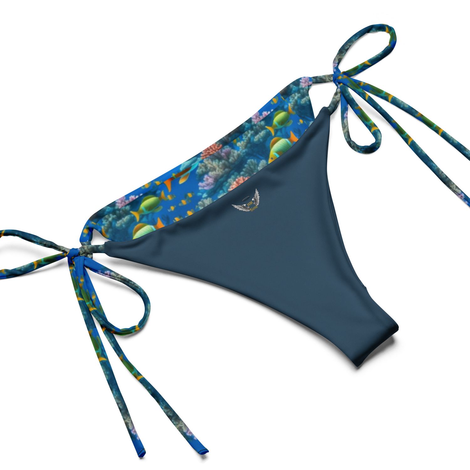 Oceanic Odyssey All-Over Print Recycled String Bikini