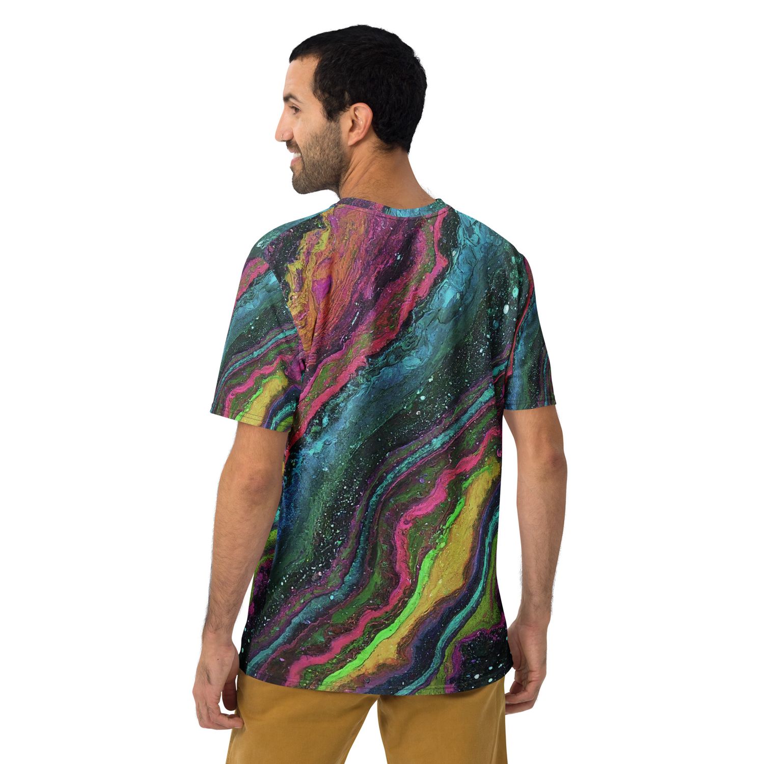 Illusion Psychedelic Print Men&#39;s T-Shirt