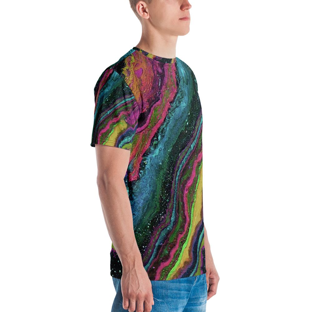 Illusion Psychedelic Print Men&#39;s T-Shirt