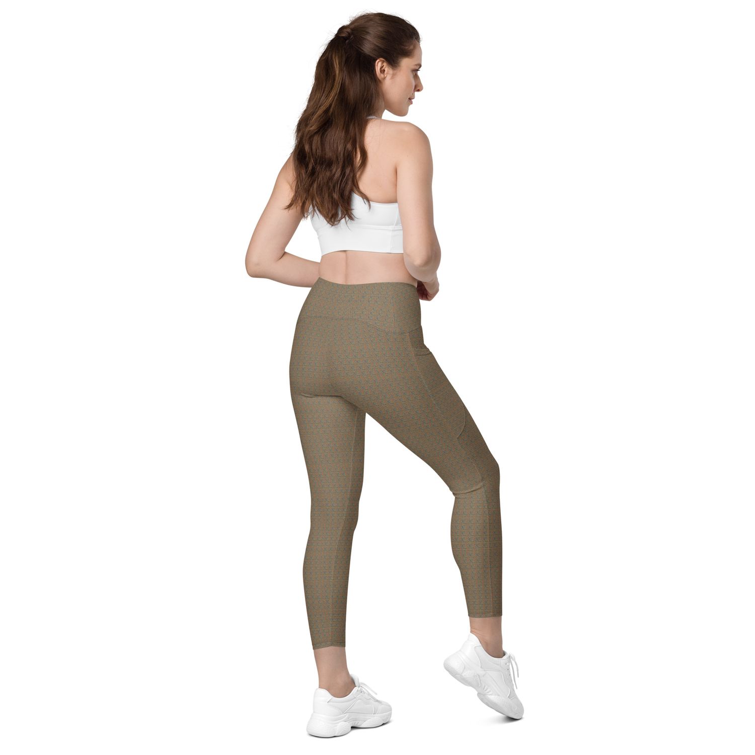 Muted Earthy Yoga  Leggings with Pockets