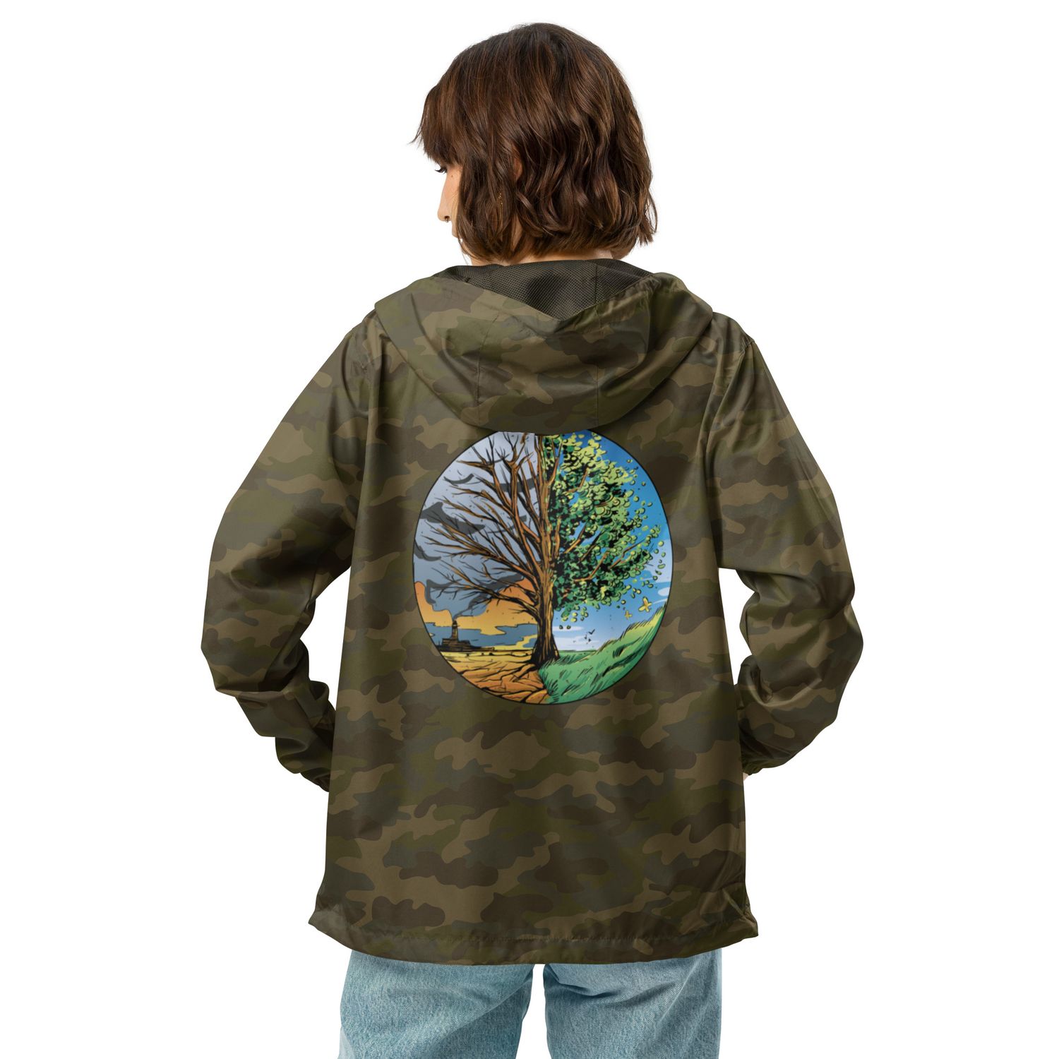 Tree Of Life Unisex Lightweight Zip Up Windbreaker