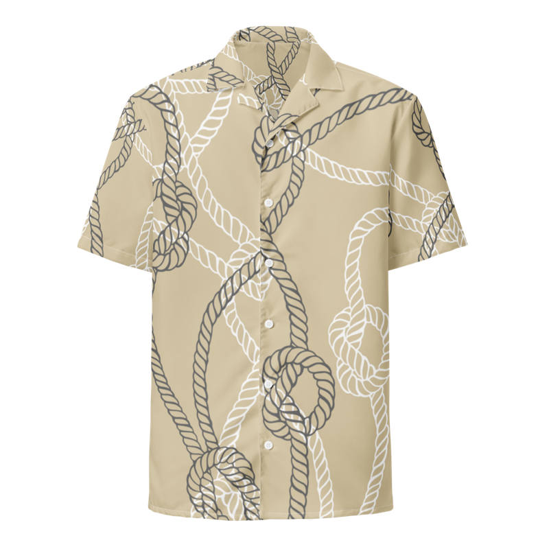 Tighten Rope Print UPF50+ Mens Button Down Shirt