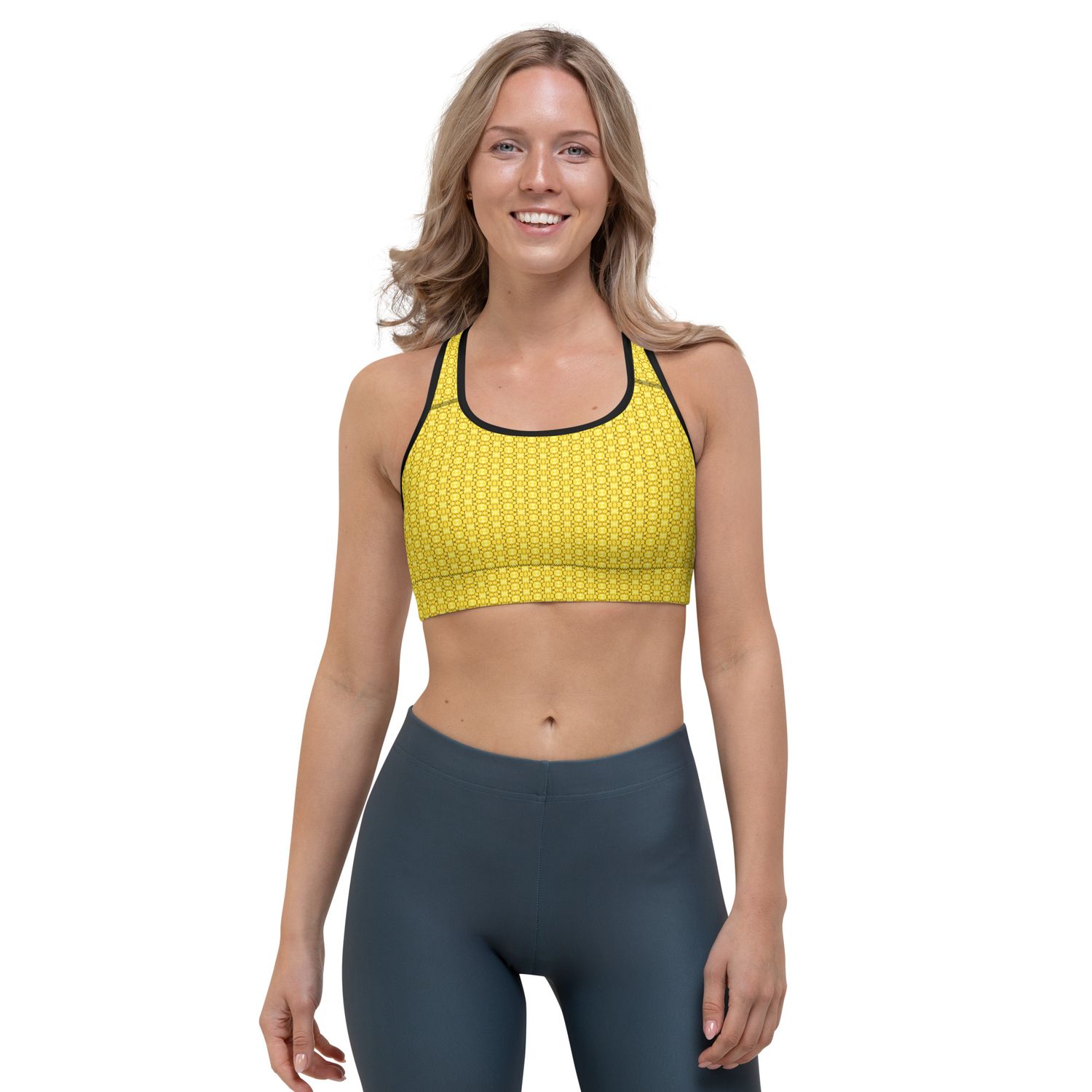 Lemon Yellow Sports Bra