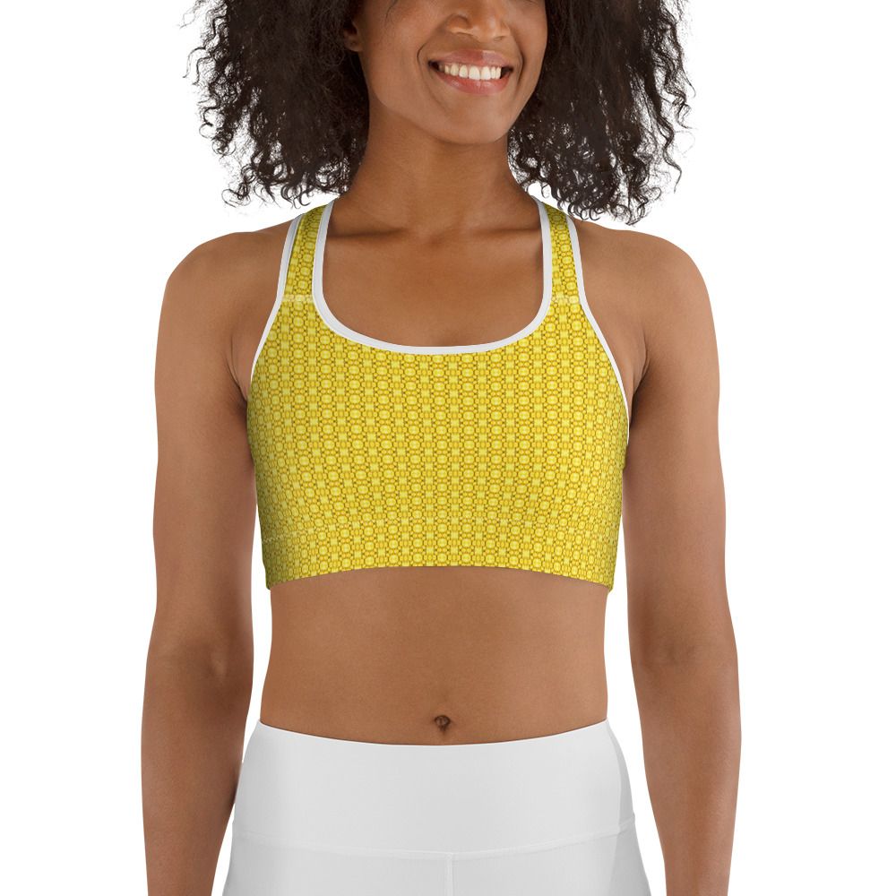 Lemon Yellow Sports Bra