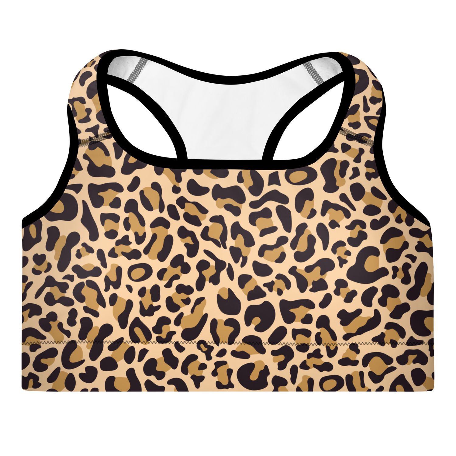 Leopard Padded Sports Bra