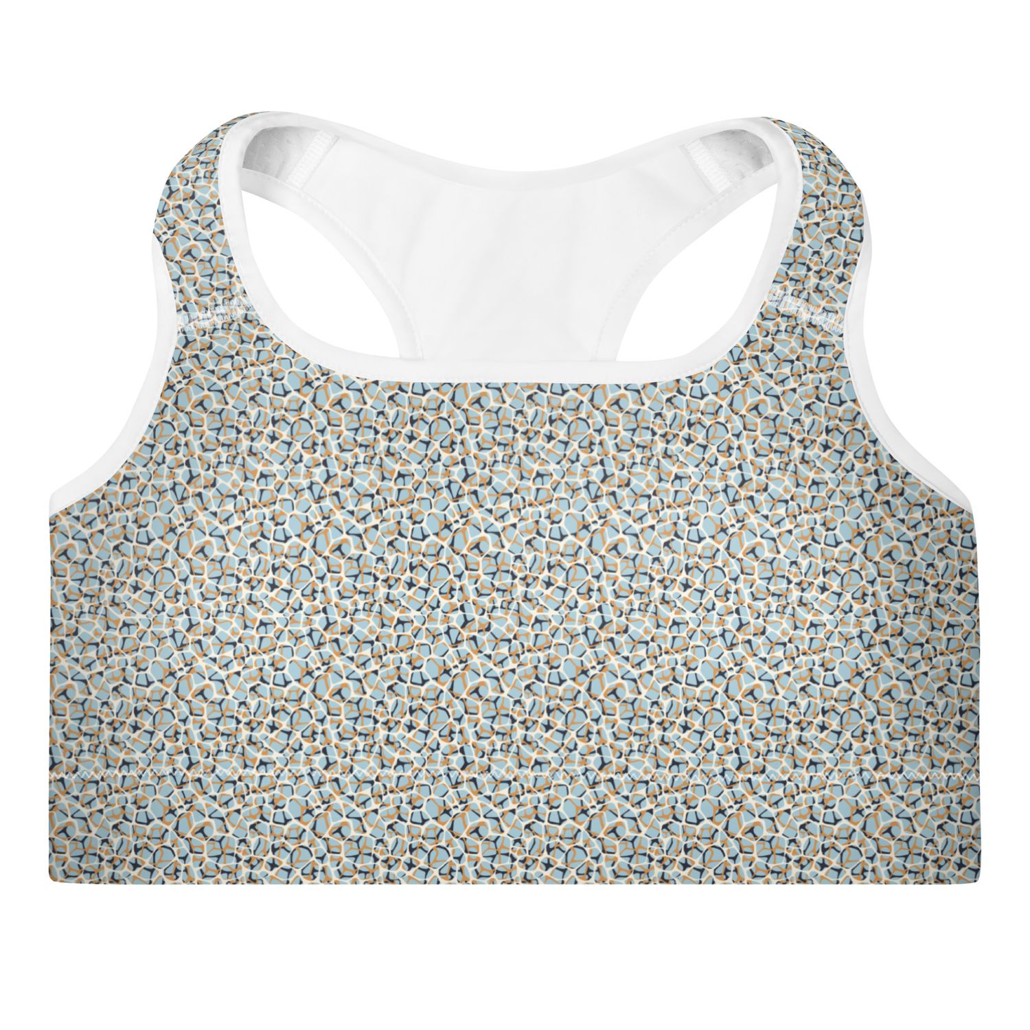 Geometric  Abstract Padded Sports Bra