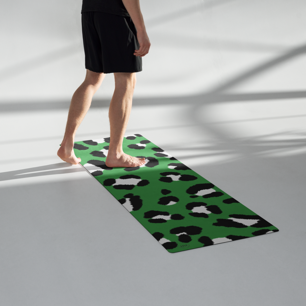 Animal Green Print Yoga Mat