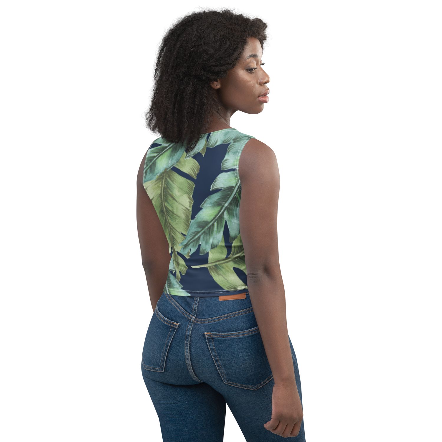 7 Green Jungle Crop Top