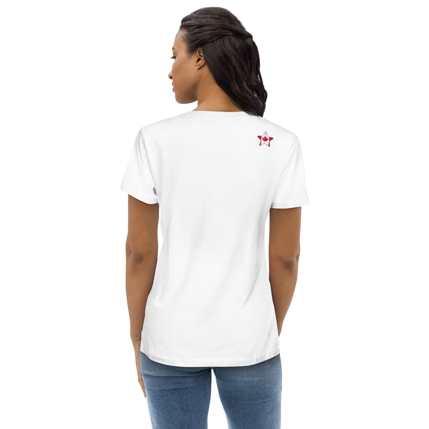 Canada Flag Women&#39;s Fitted Eco Tee