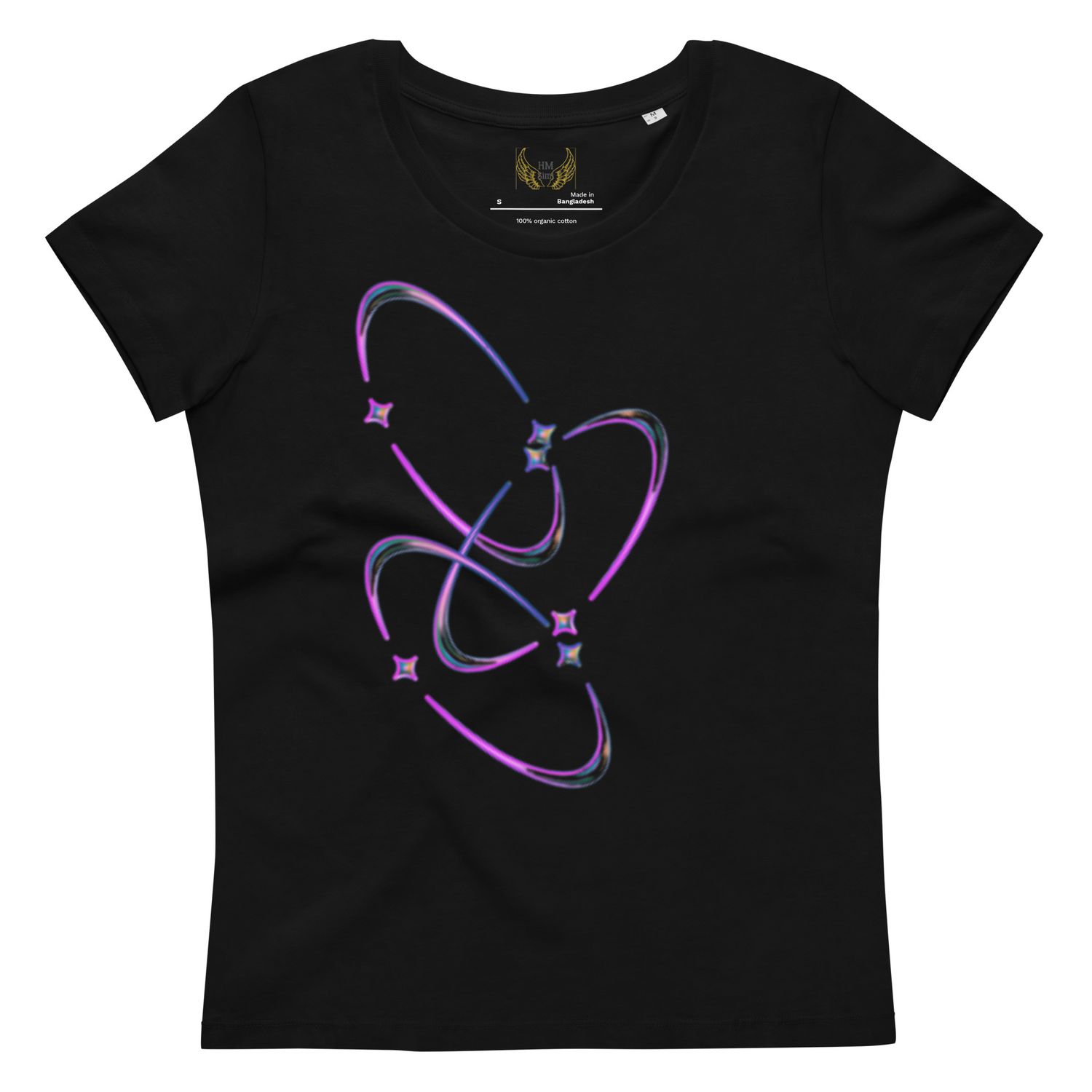 3 Solar Shapes print Women&#39;s Fitted Eco -Tee