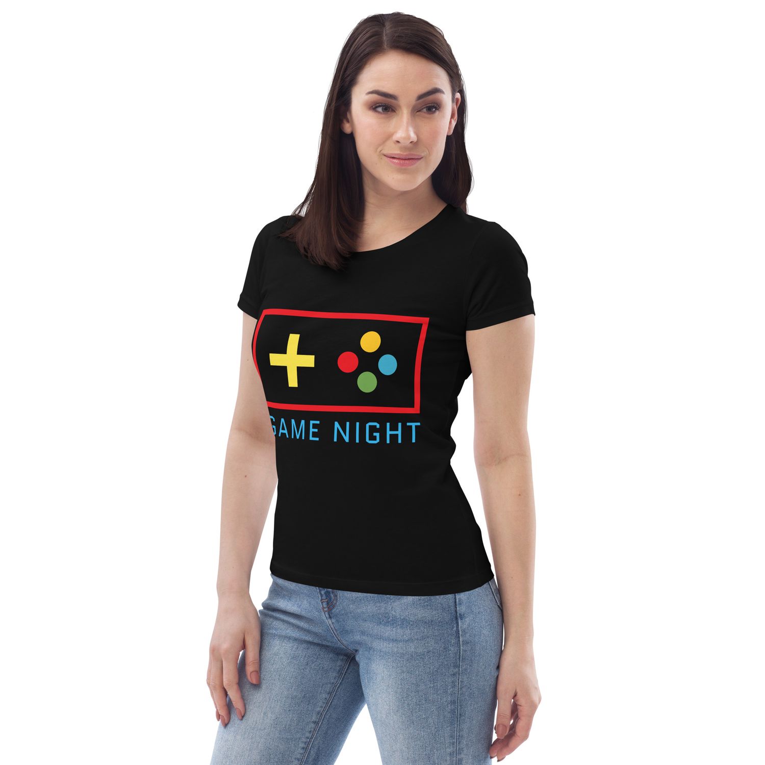 5  Game Night  print Women&#39;s Fitted Eco- Tee