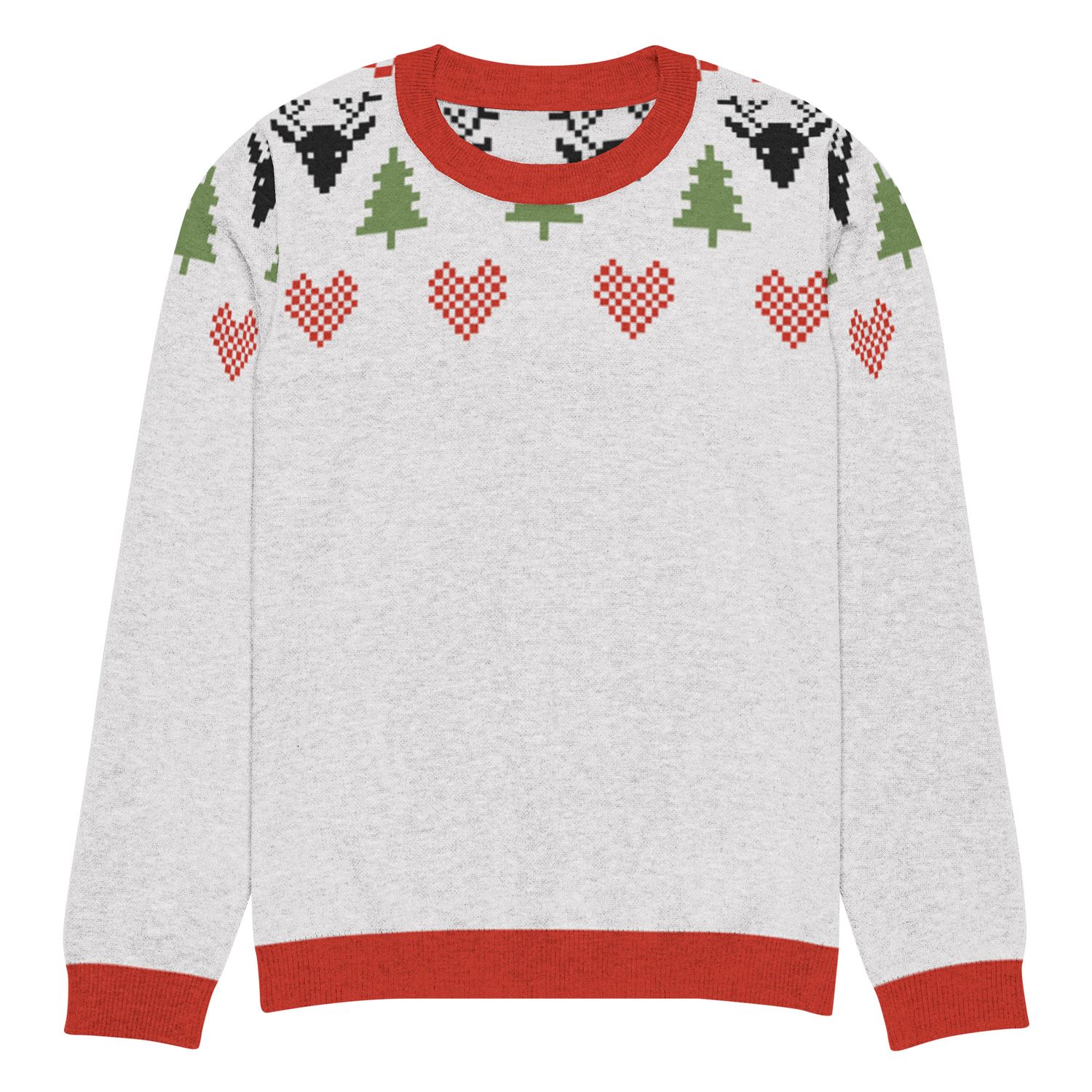 Christmas Knitted Crew Neck Sweater