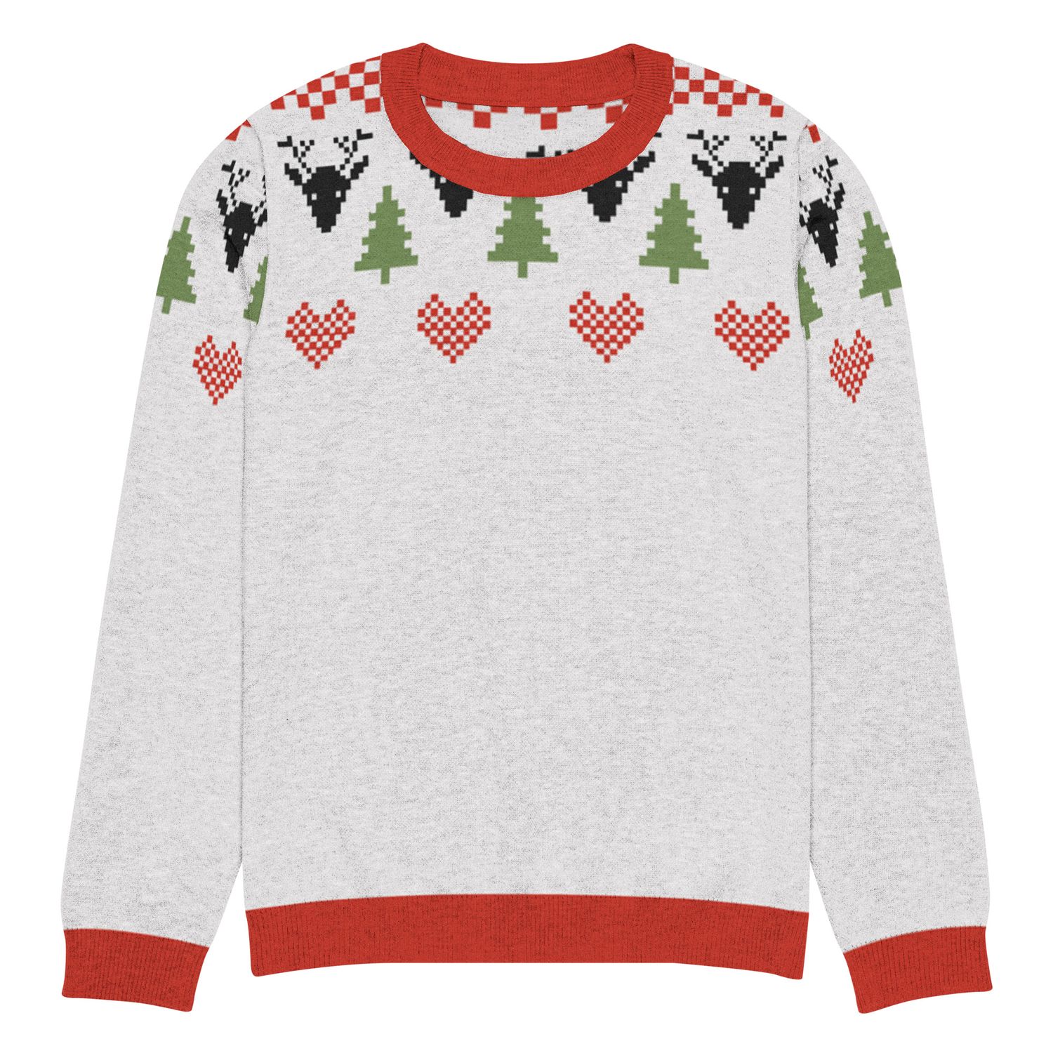 Christmas Knitted Crew Neck Sweater