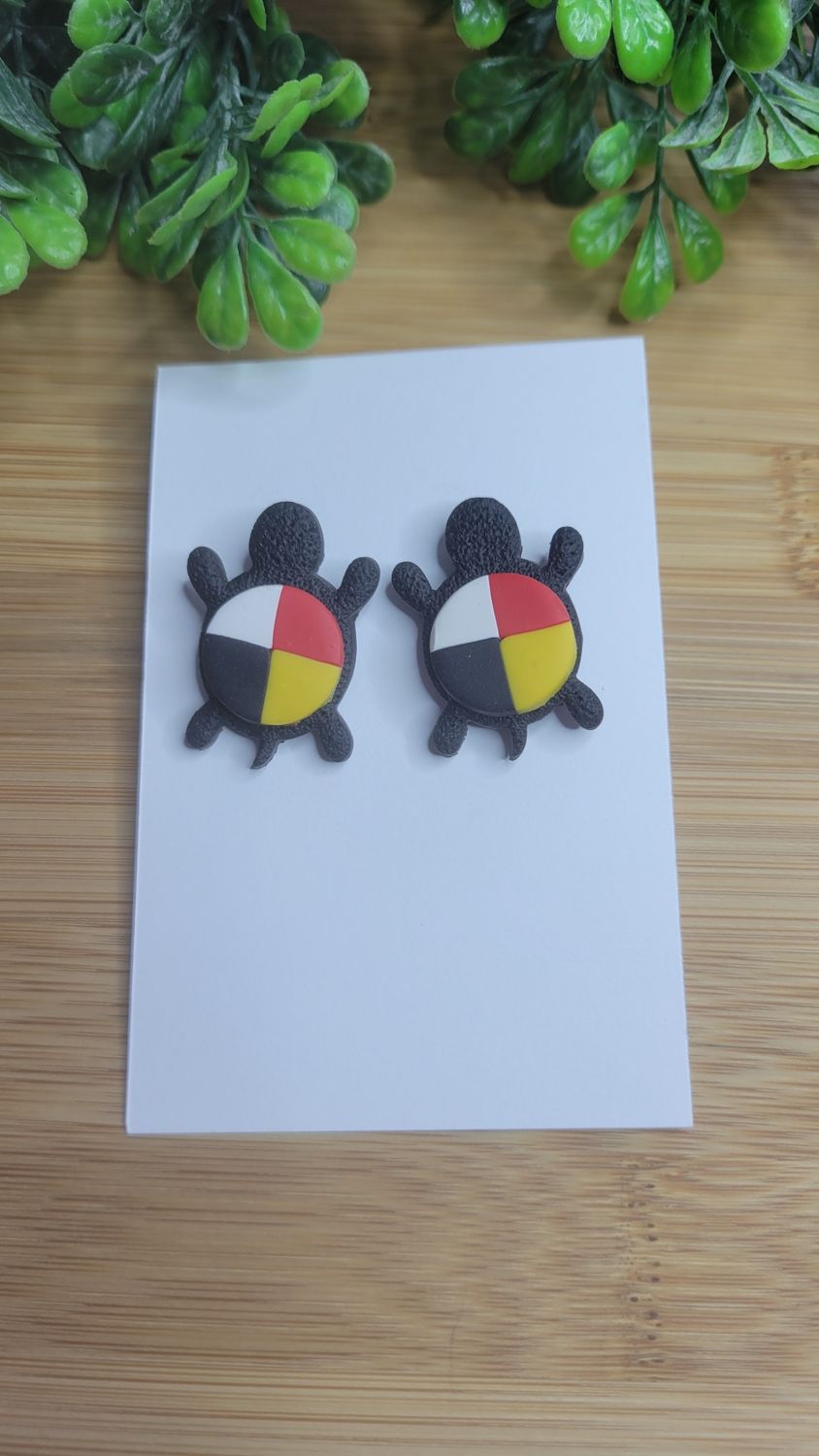 Lumbee  (Small) Turtles with Medicine Wheel