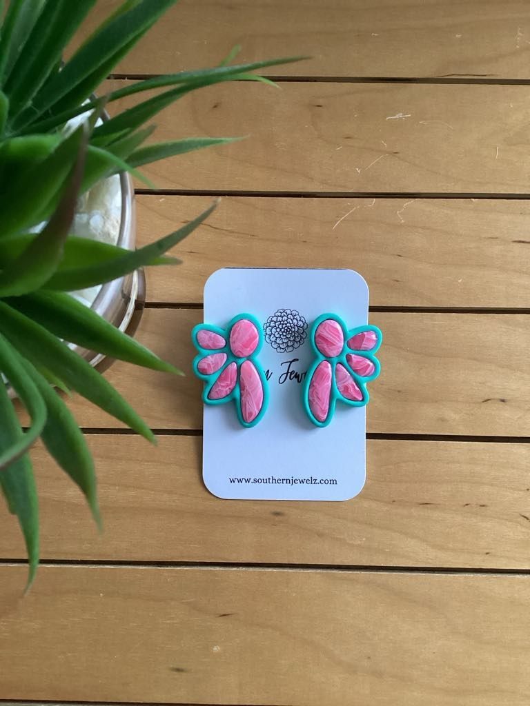 Mint and Pink Kokopelli