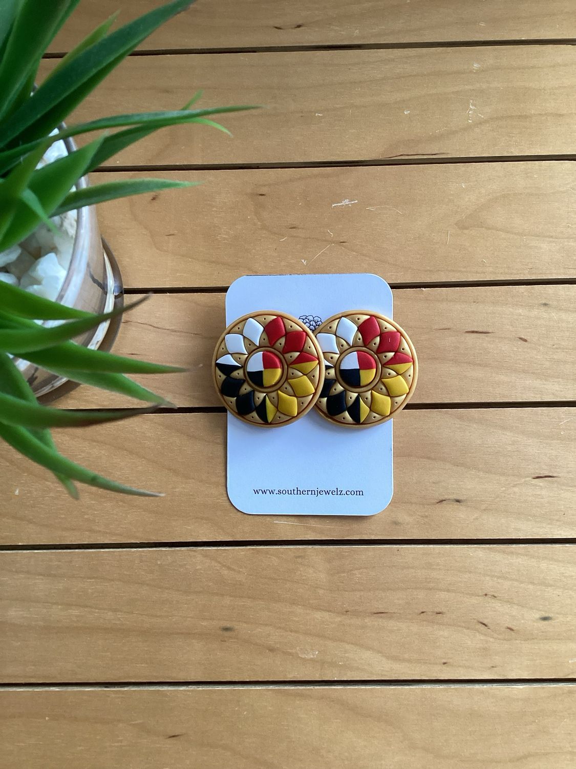 Gold Pincone Medicine Wheel