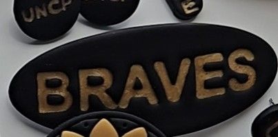 Braves Hair Barrettes