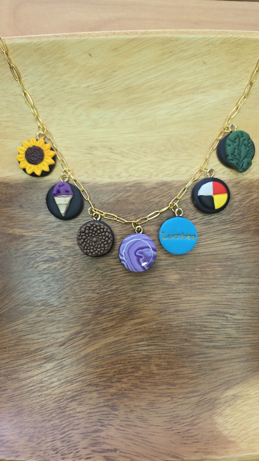 Cultural Charm Necklace (BLACK)