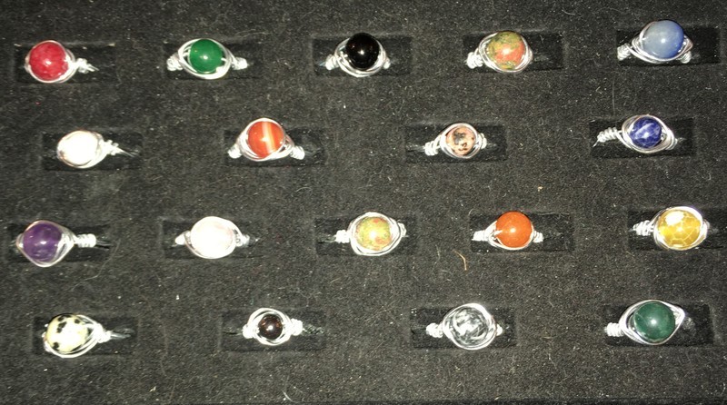 Aluminum Gemstone Ring