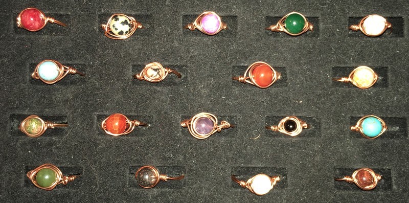 Copper Gemstone Ring
