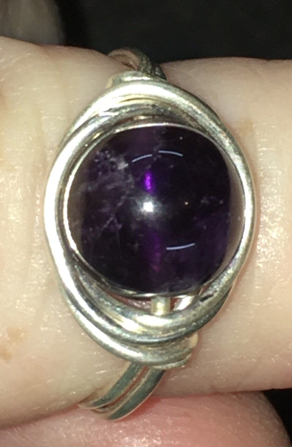 Sterling and Amethyst Ring