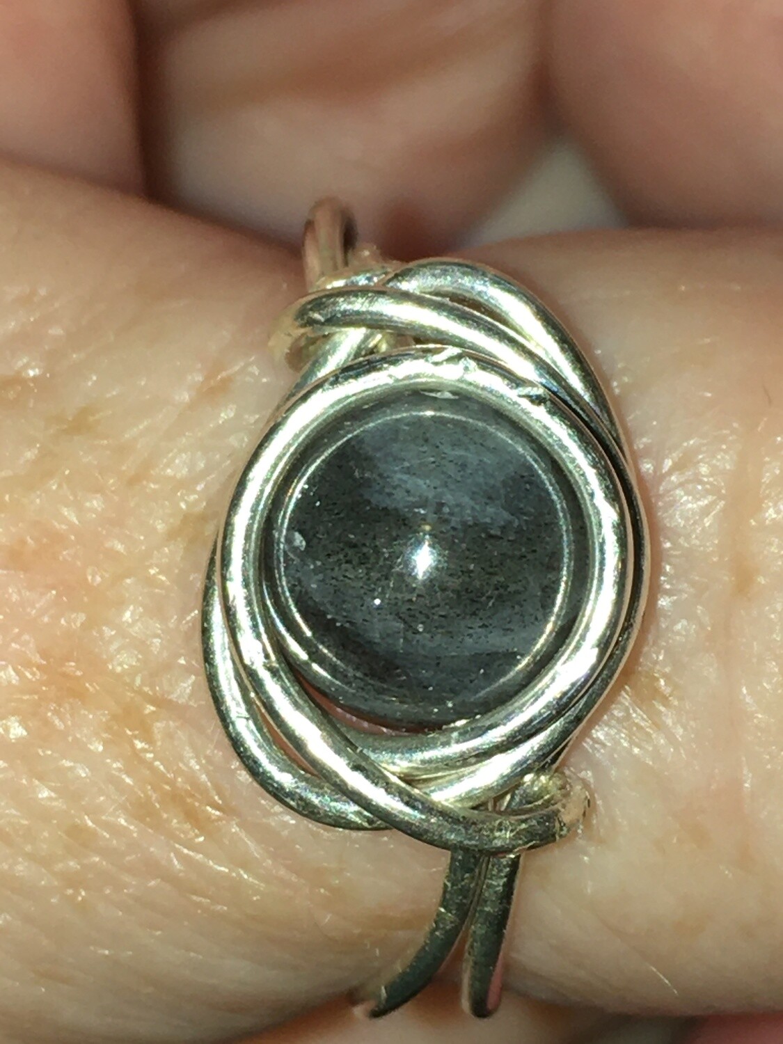 Sterling and Labradorite Ring