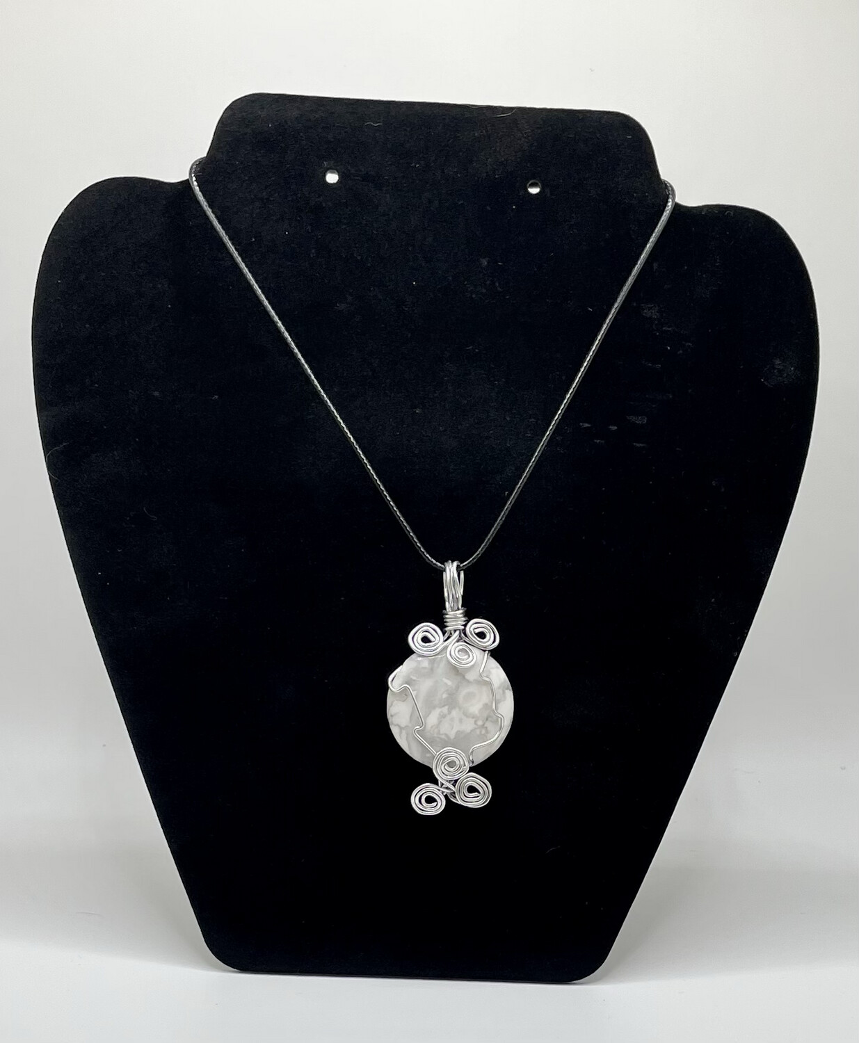 Howlite Wire Wrapped Necklace