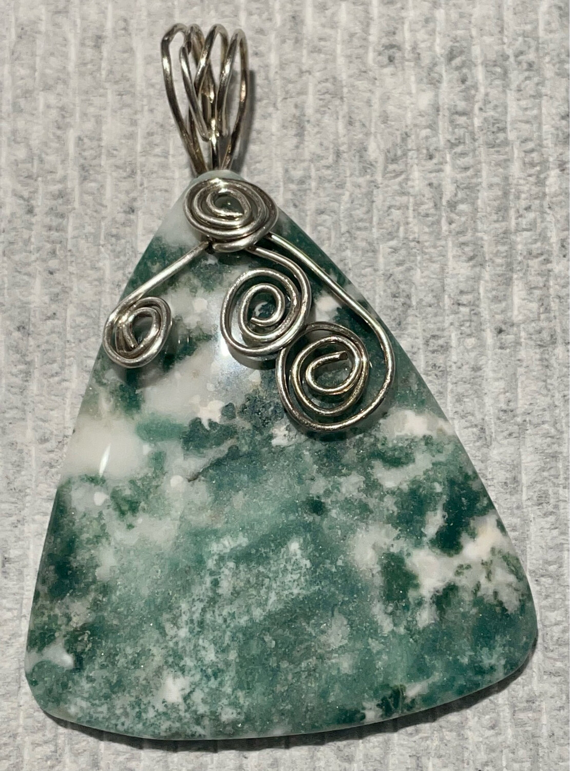 TREE AGATE IN .915 Sterling