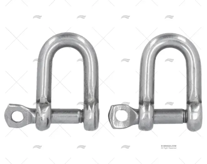 MANILLE DROITE INOX 6mm