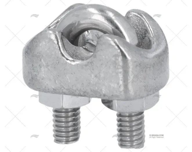 SERRE-CABLES ETRIER INOX 6mm (10u)